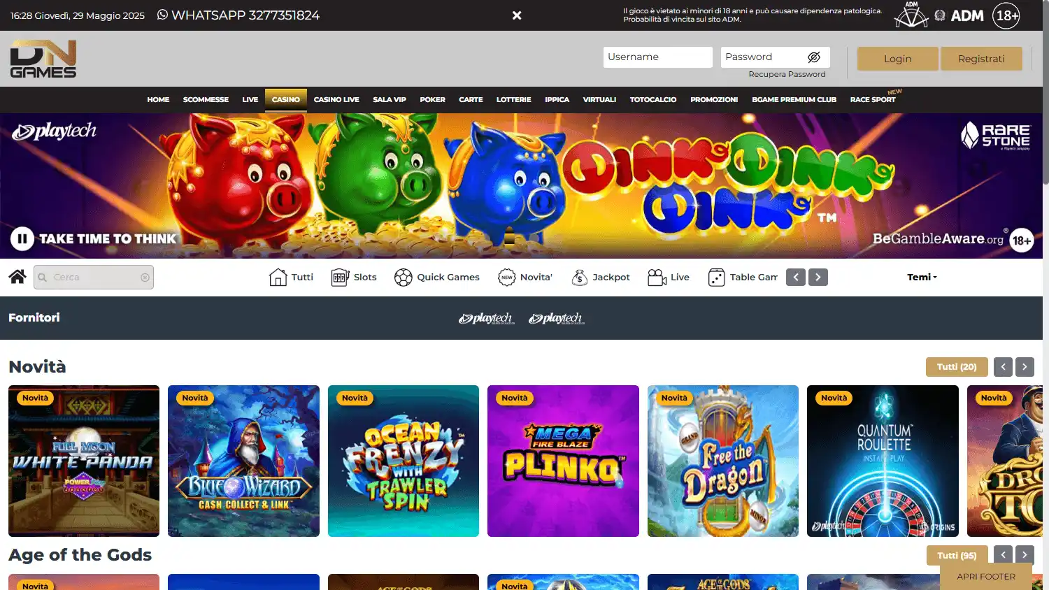 DN Games Casino screenshot 2