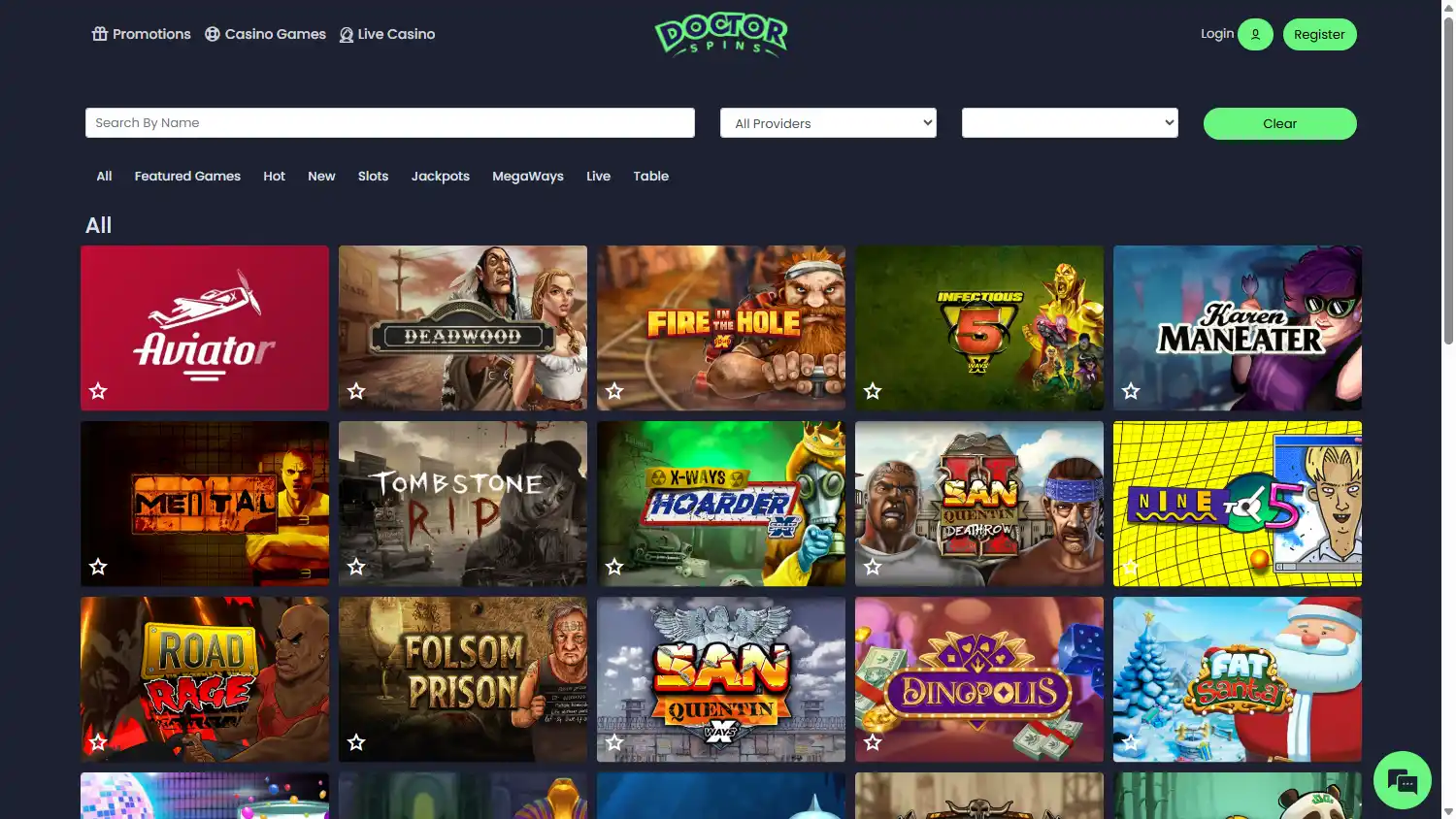 Doctor Spins Casino screenshot 2