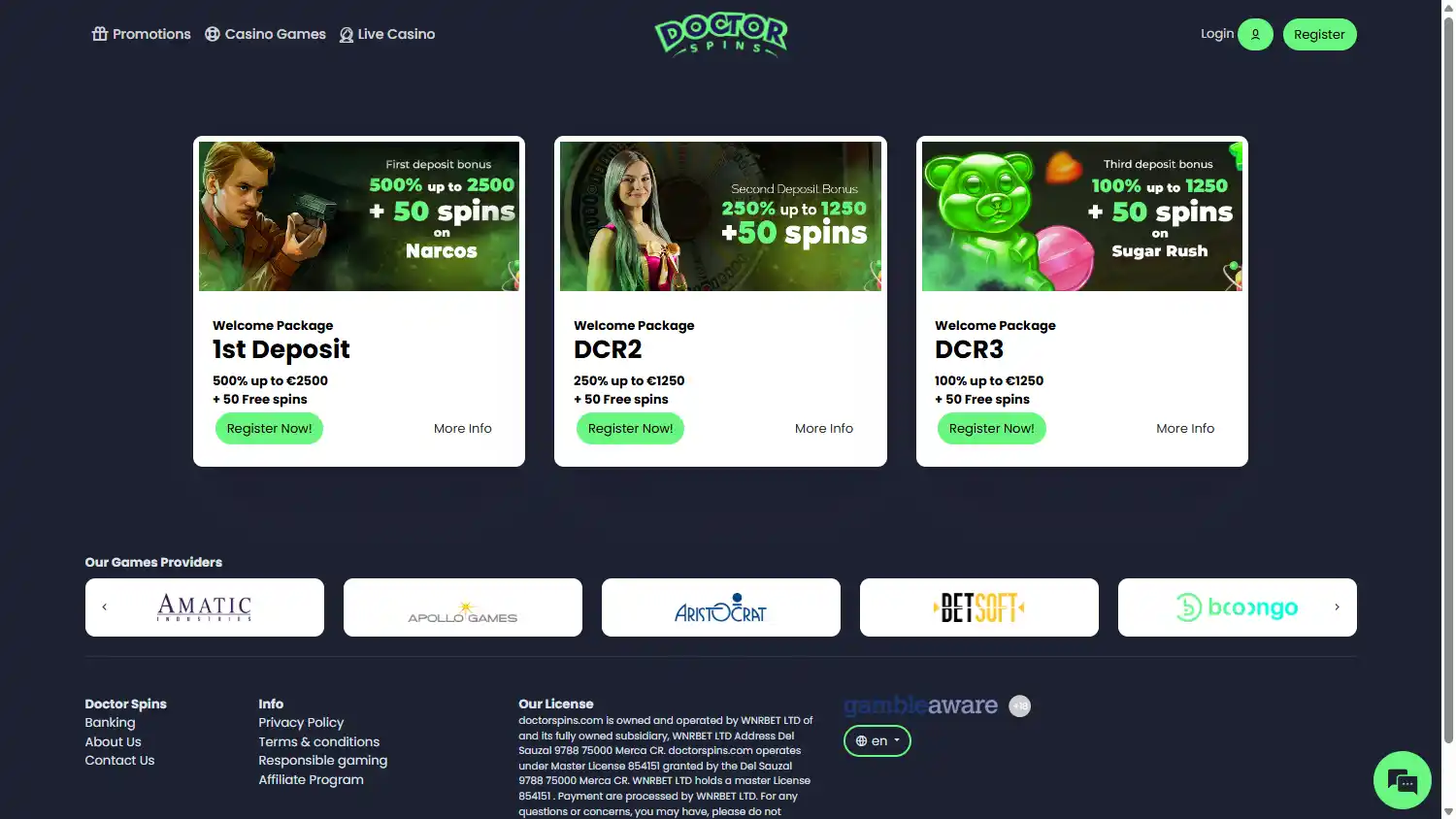 Doctor Spins Casino screenshot 3