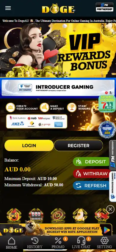 DogeAU Casino screenshot 3