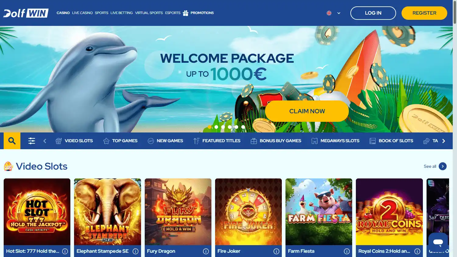 Dolfwin Casino screenshot 2
