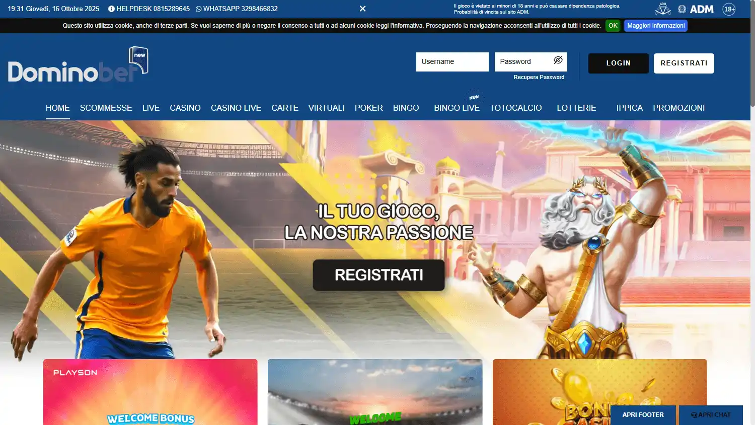 DominoBetNew Casino screenshot 1