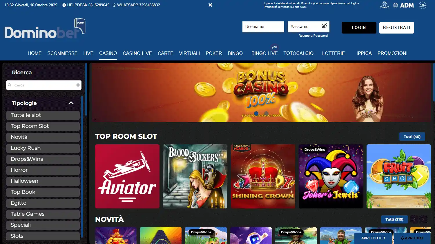 DominoBetNew Casino screenshot 2