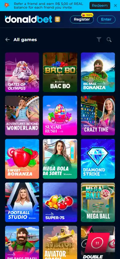 Donaldbet Casino screenshot 4