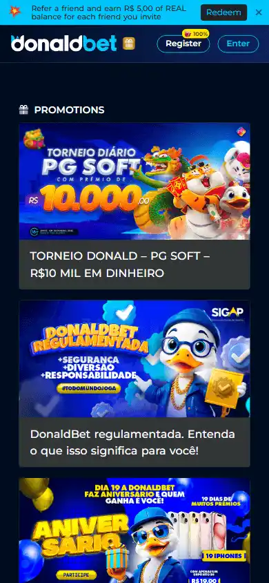 Donaldbet Casino screenshot 5