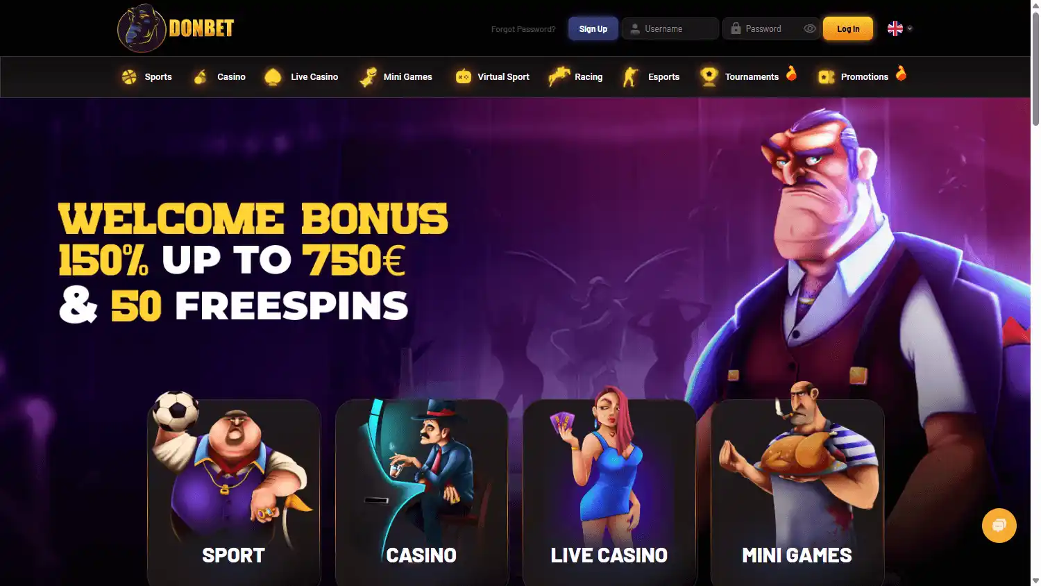 Donbet Casino screenshot 1