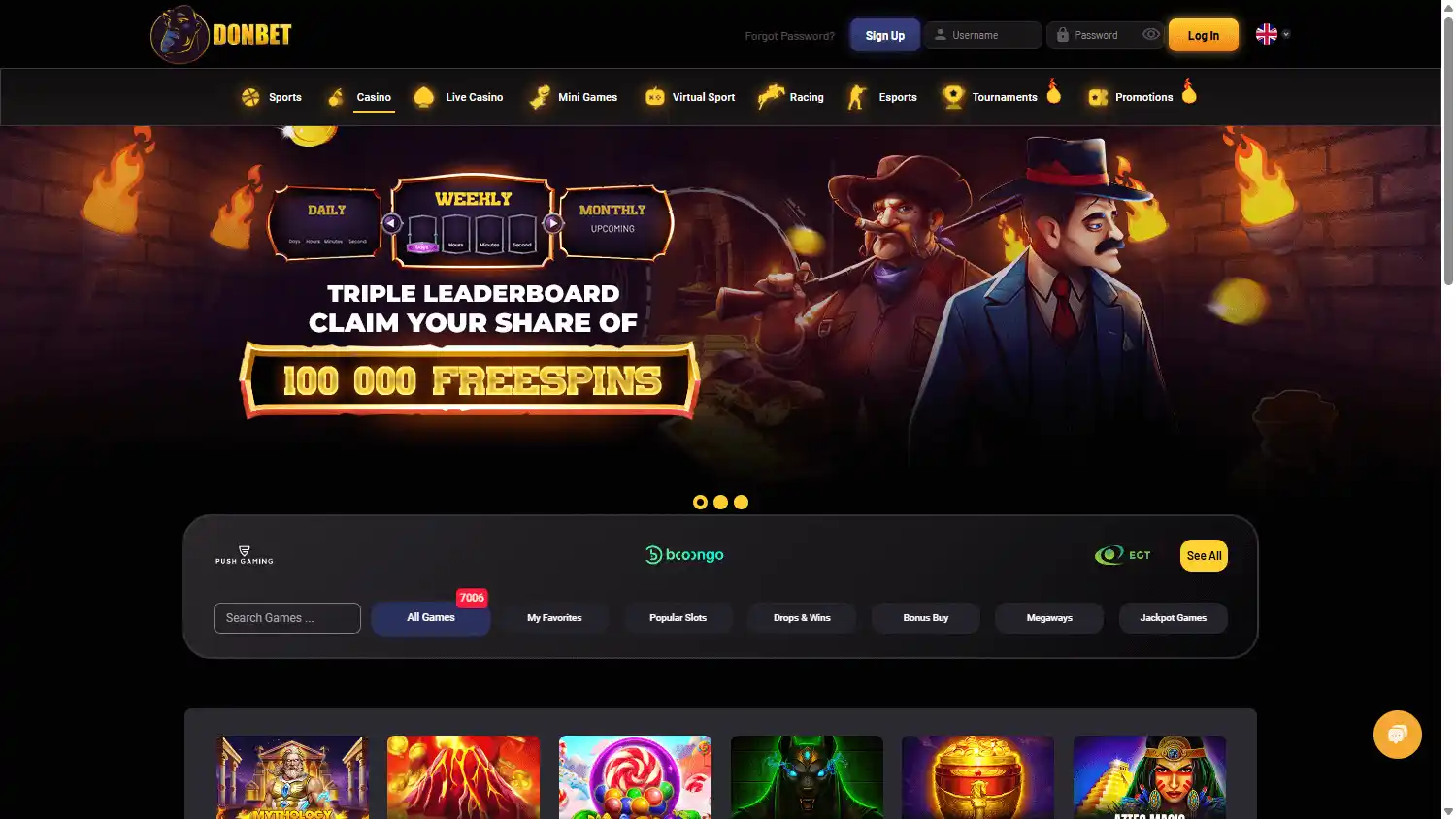 Donbet Casino screenshot 2