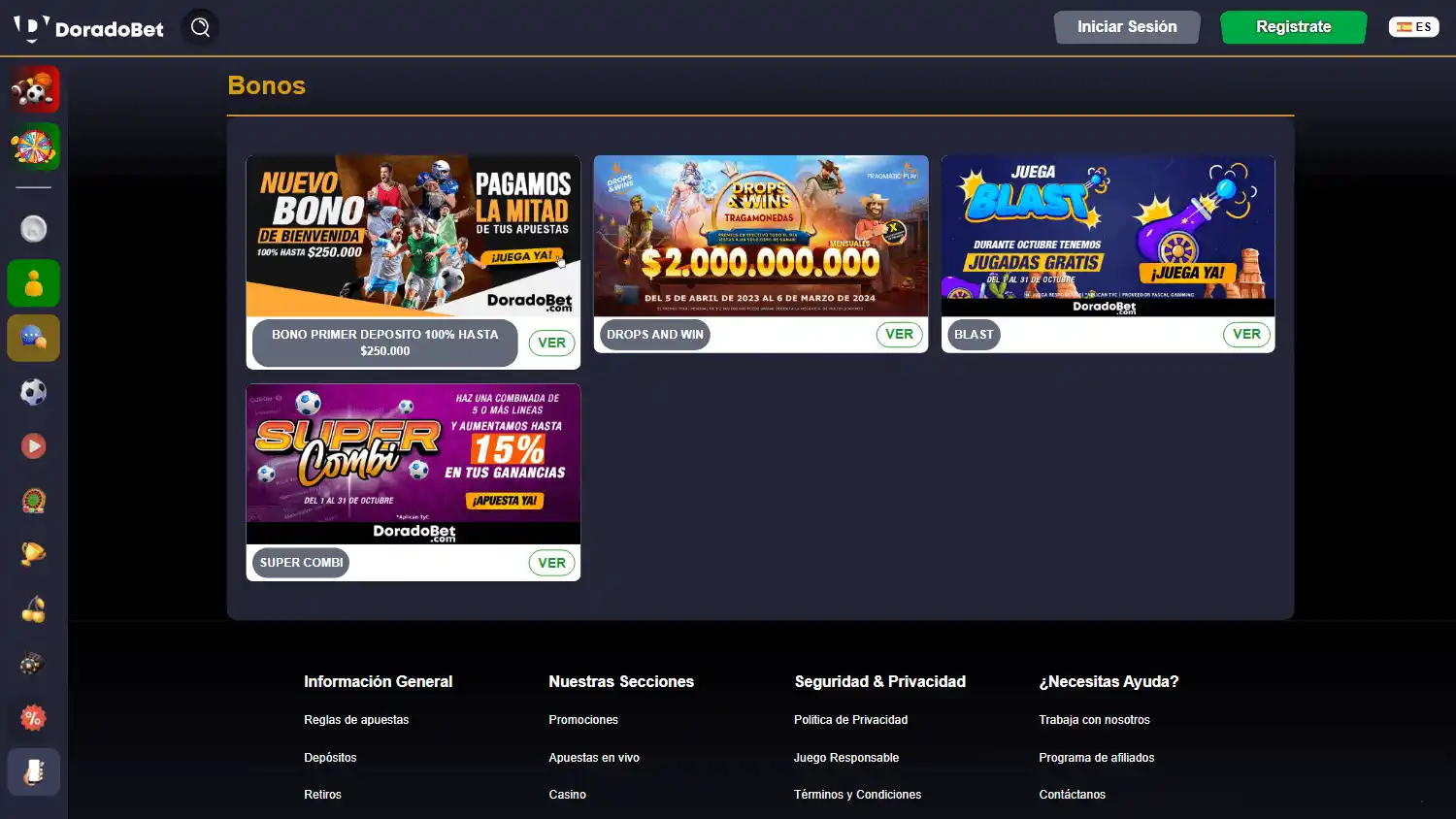 DoradoBet Casino screenshot 2