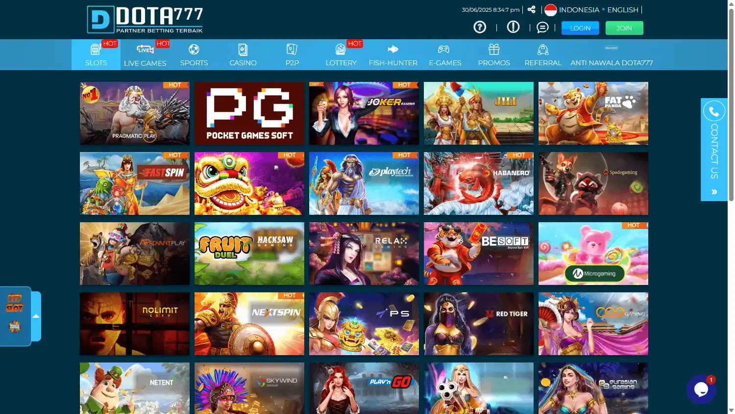 Dota777 Casino screenshot 2
