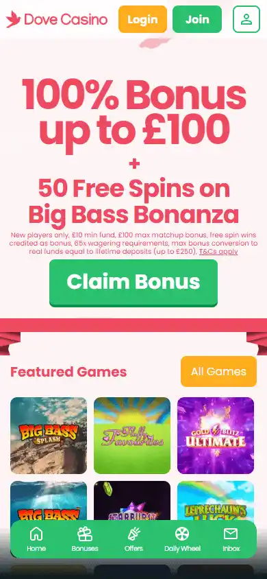 Dove Casino screenshot 4