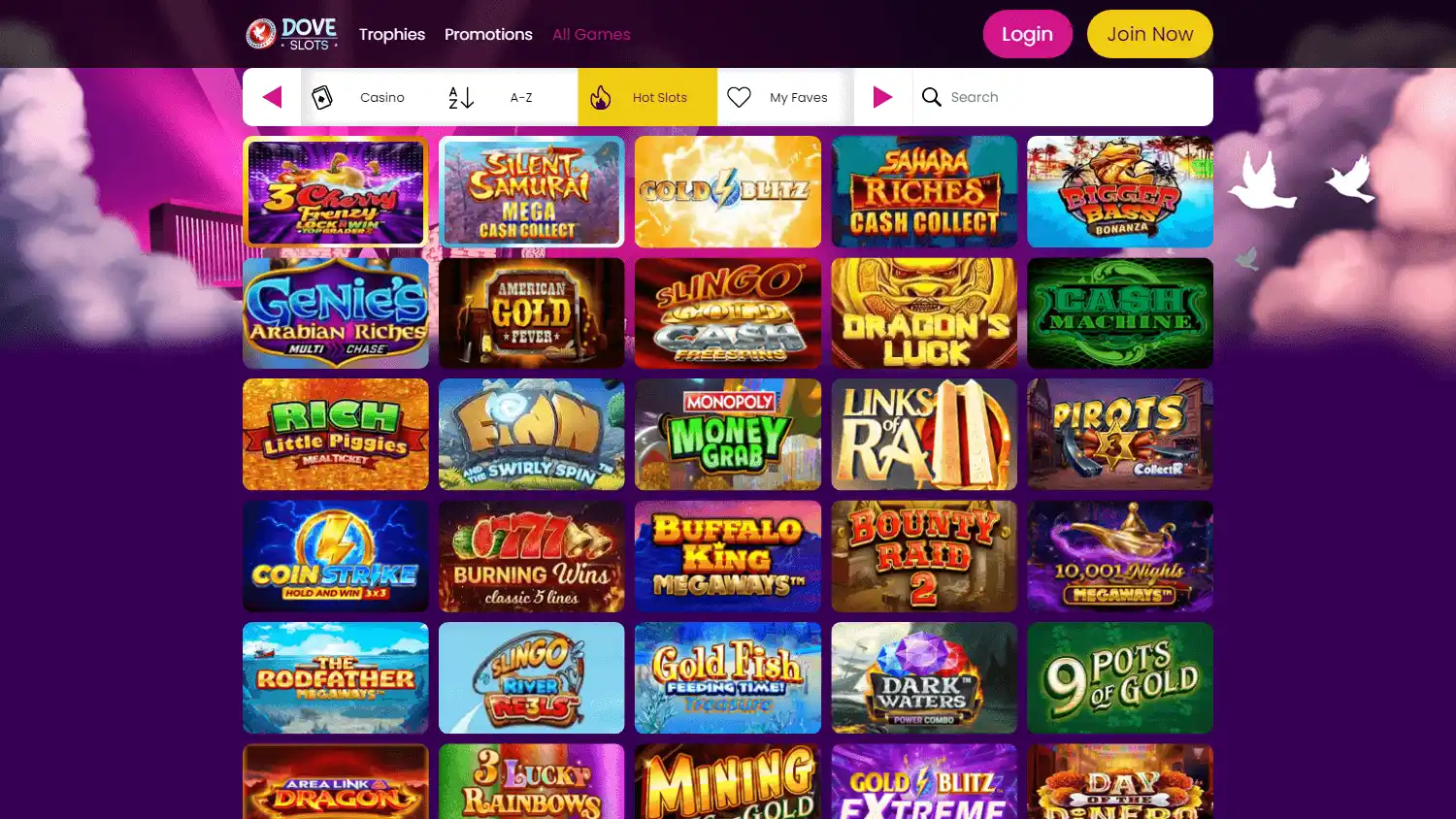 Dove Slots Casino IE screenshot 3