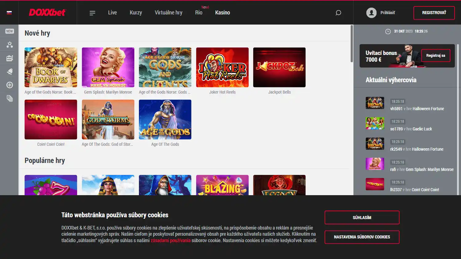 DOXXbet Casino screenshot 2