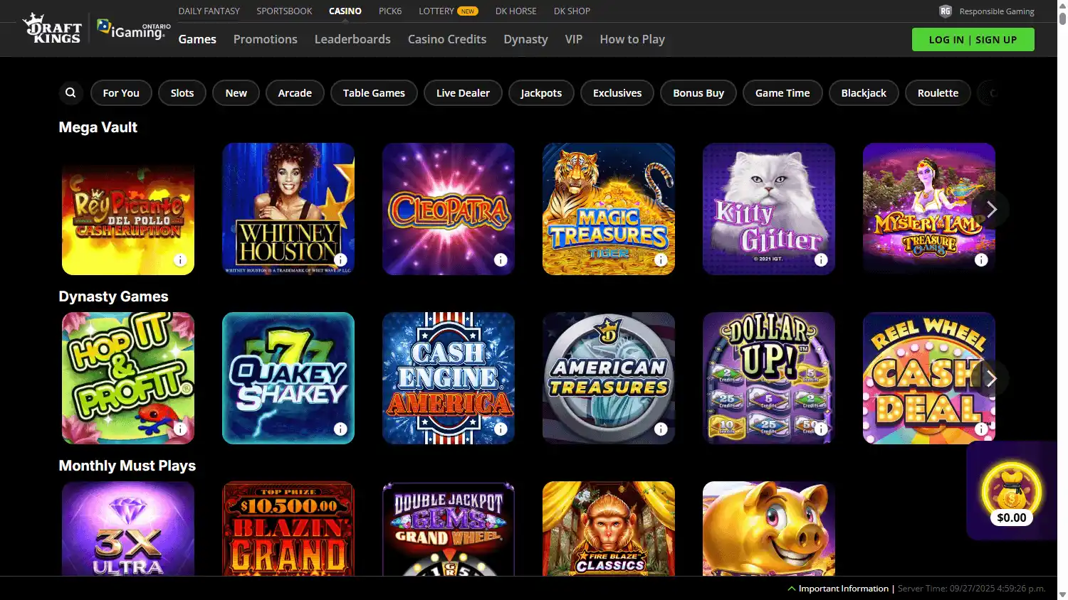 DraftKings Casino screenshot 2