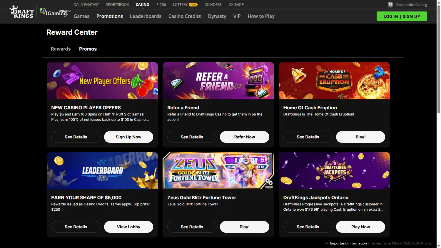 DraftKings Casino screenshot 3