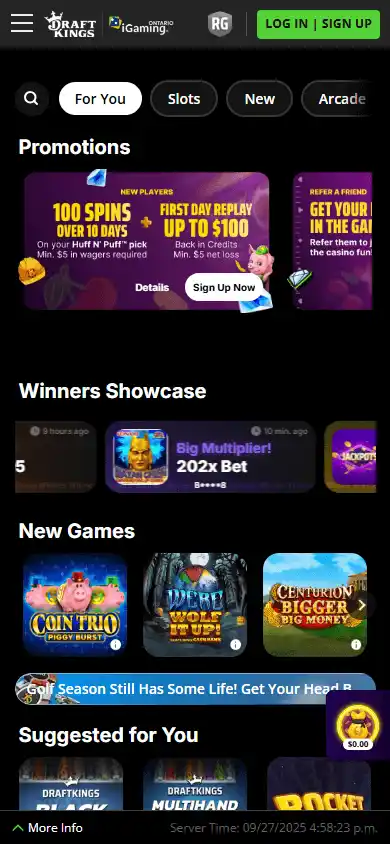 DraftKings Casino screenshot 4