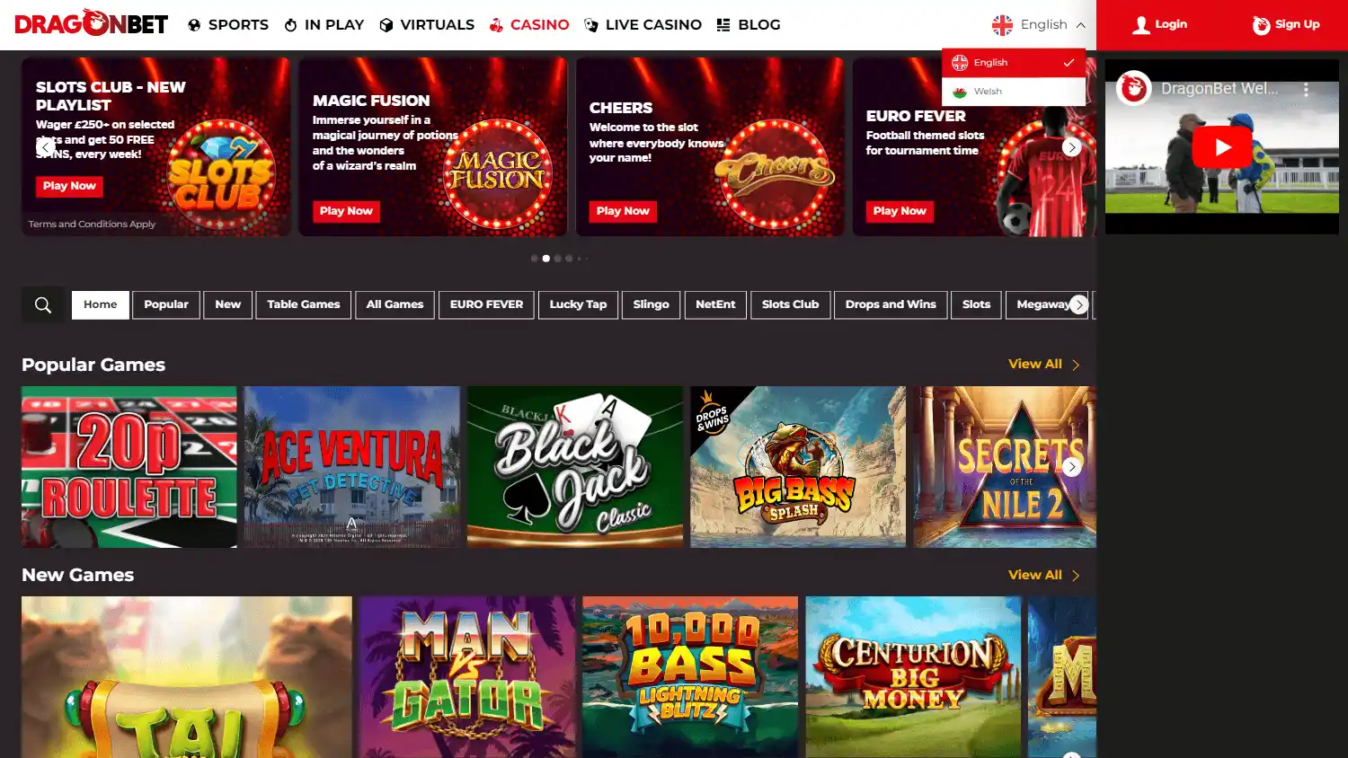 DragonBet Casino screenshot 1