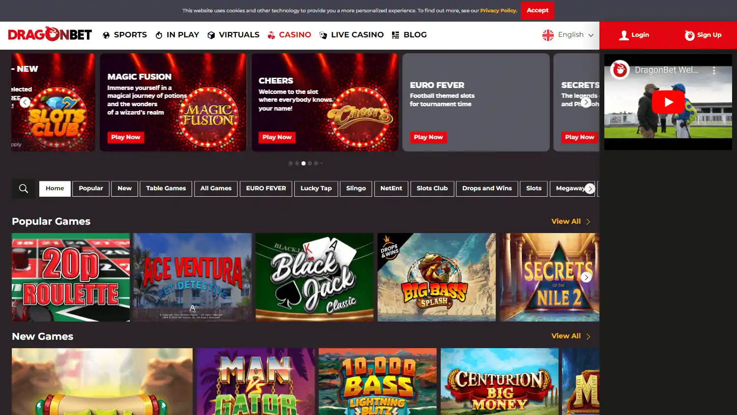 DragonBet Casino screenshot 2