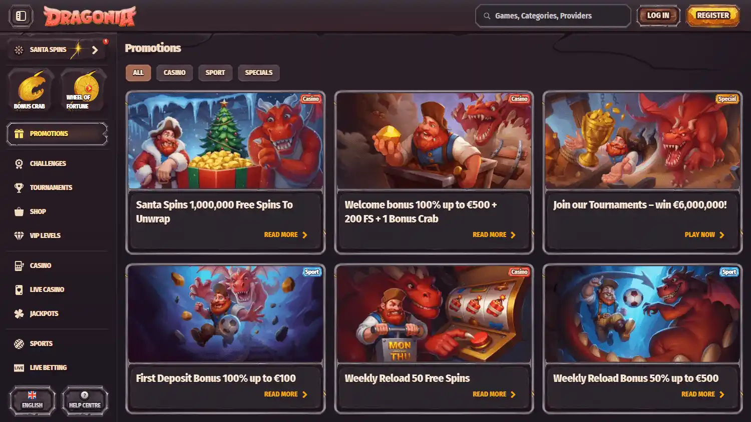 Dragonia Casino screenshot 3