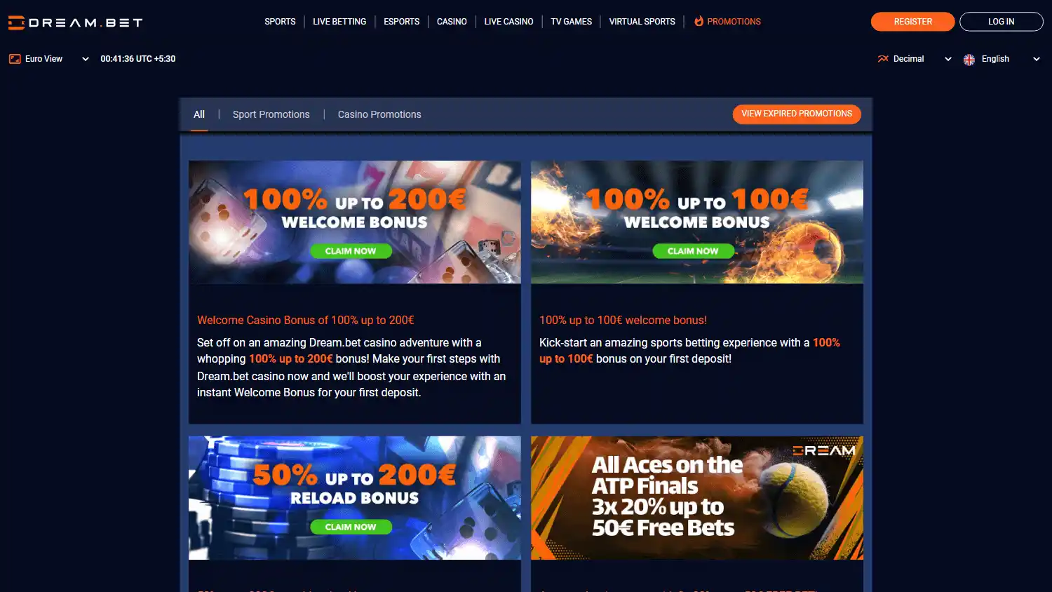 Dream.Bet Casino screenshot 2