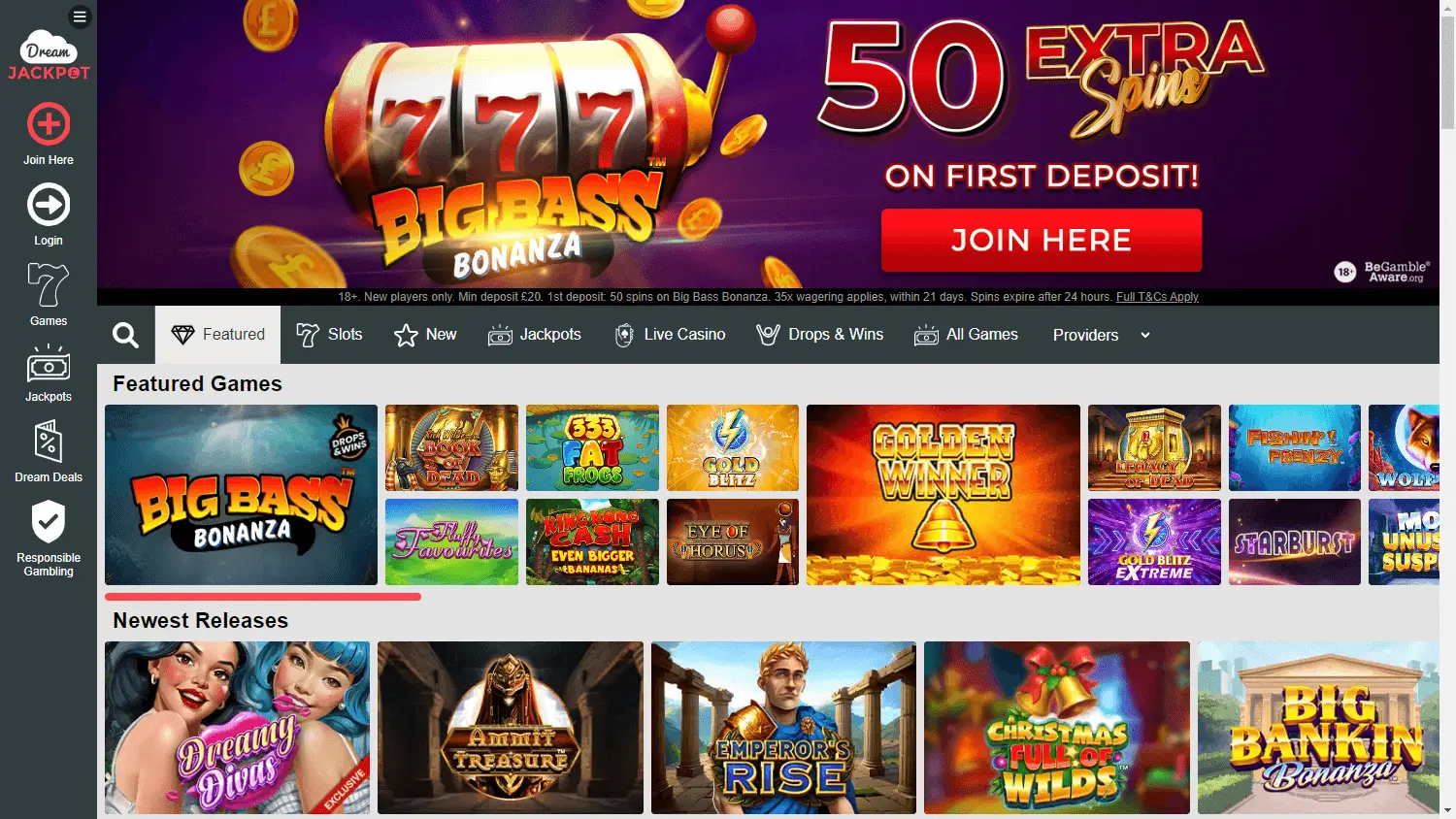 Dream Jackpot Casino screenshot 1