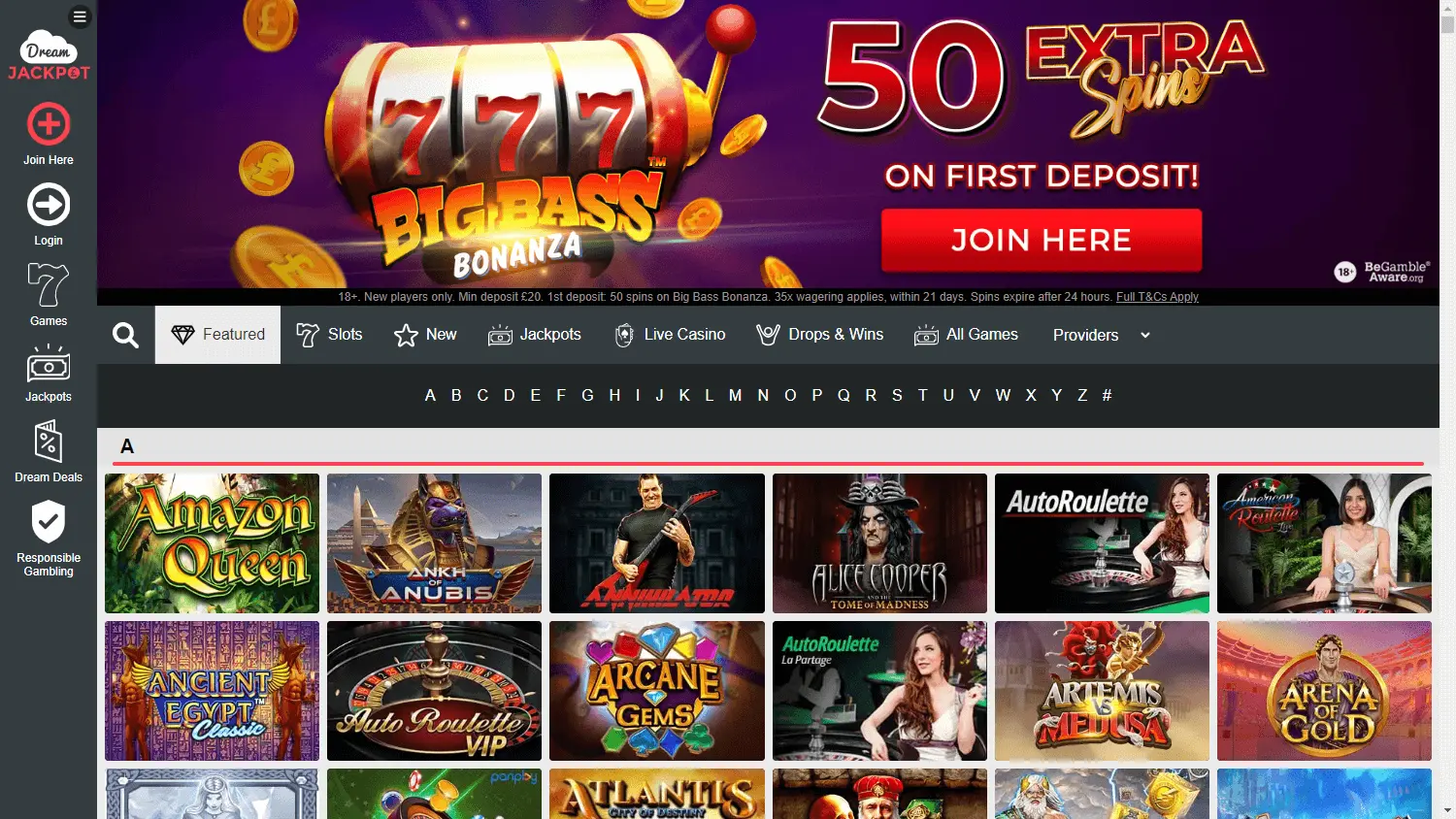 Dream Jackpot Casino screenshot 2