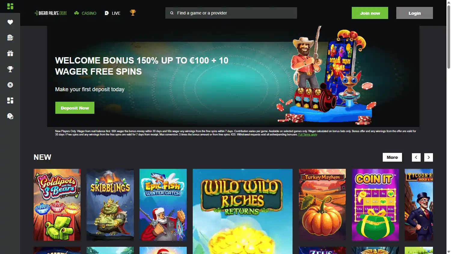 Dream Palace Casino screenshot 1