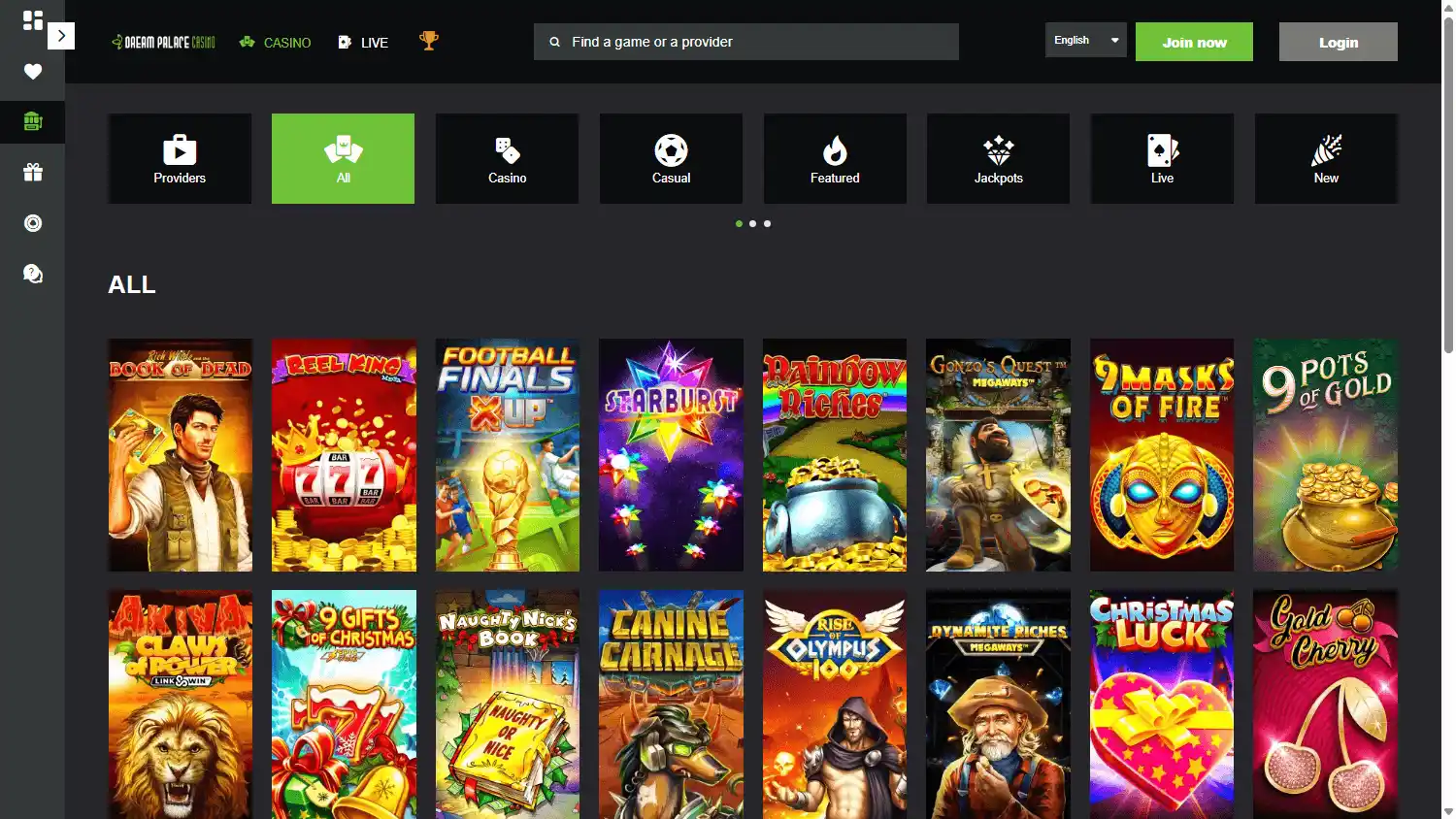 Dream Palace Casino screenshot 2