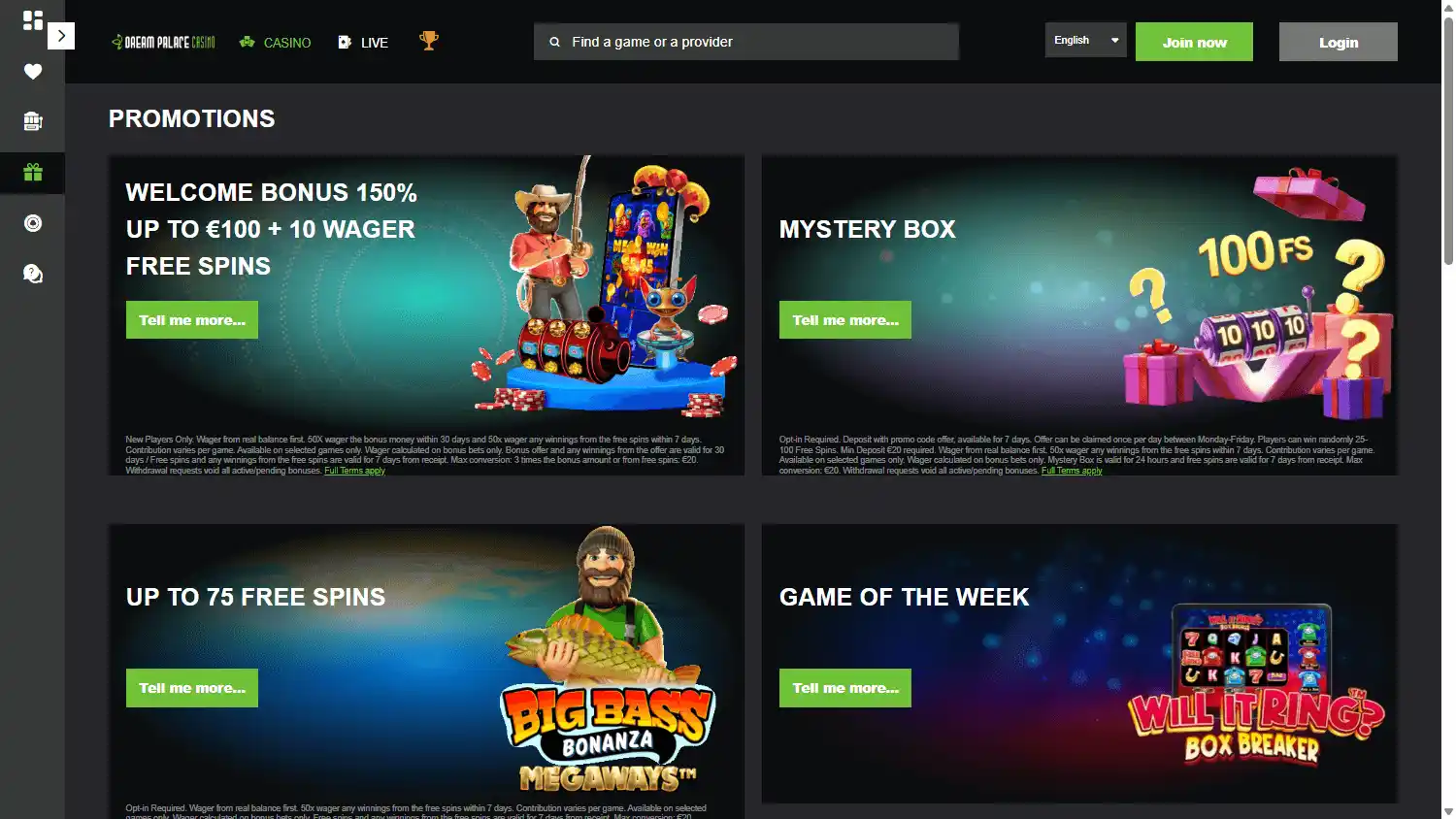 Dream Palace Casino screenshot 3