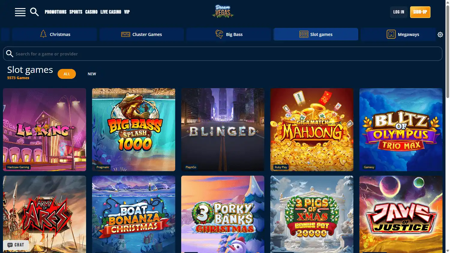 Dream Vegas Casino screenshot 2