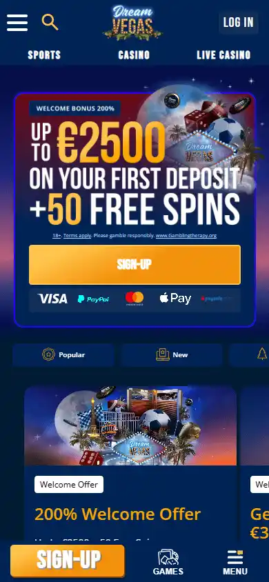 Dream Vegas Casino screenshot 4