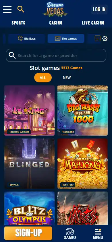 Dream Vegas Casino screenshot 5