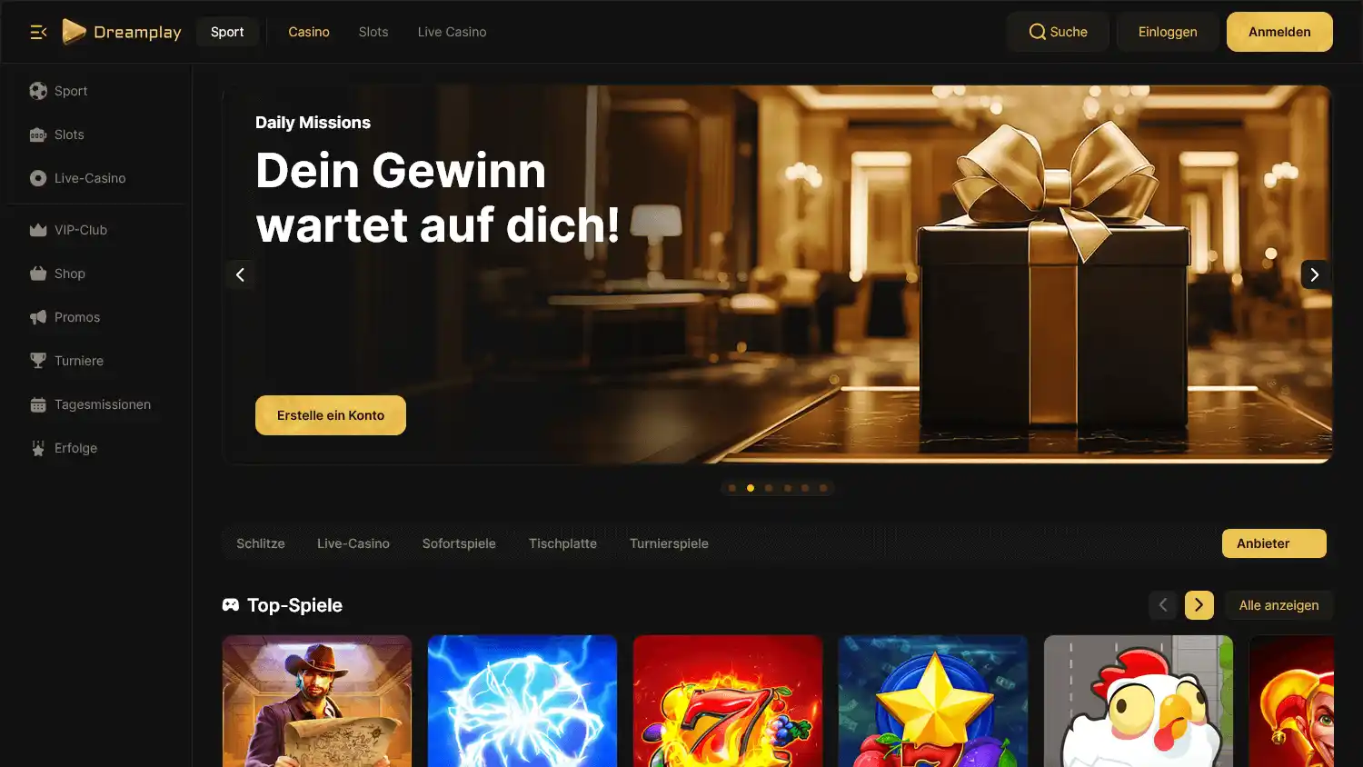 Dreamplay Casino screenshot 1