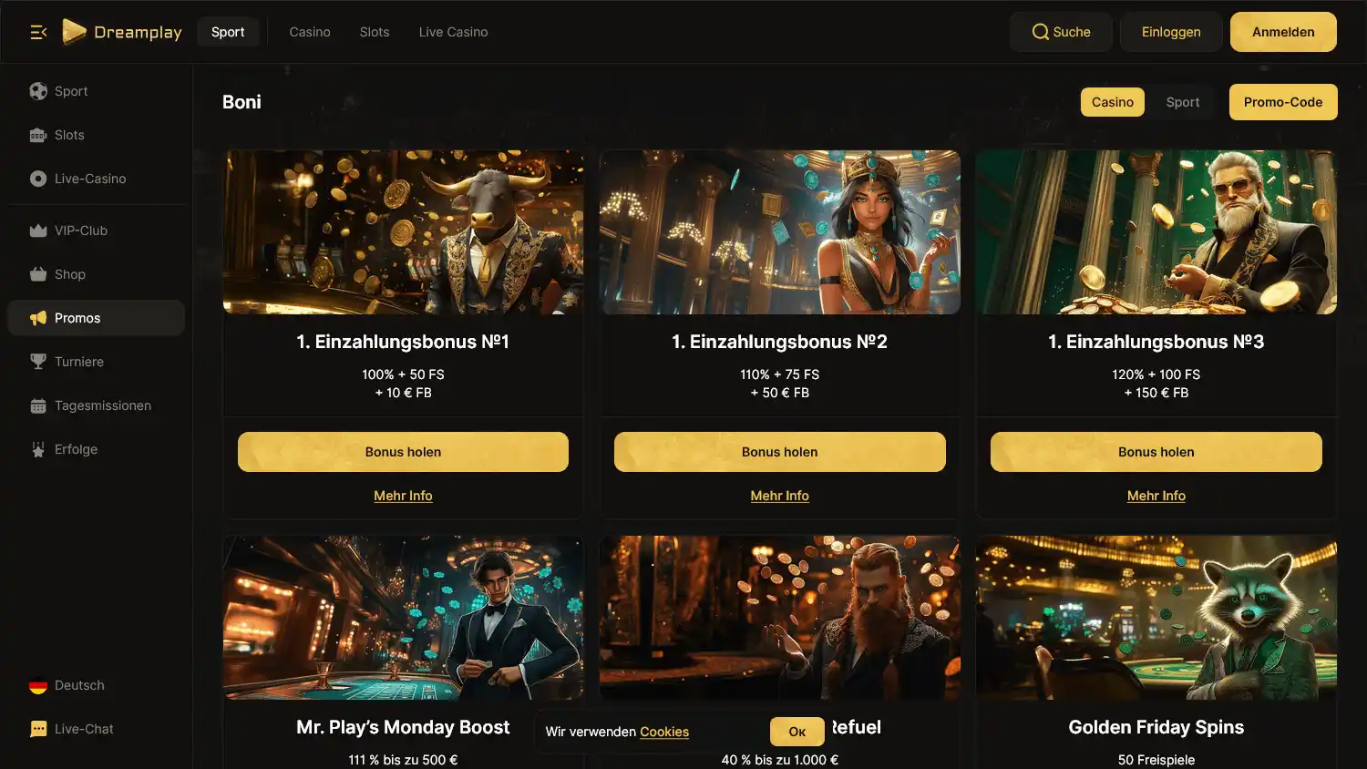 Dreamplay Casino screenshot 2