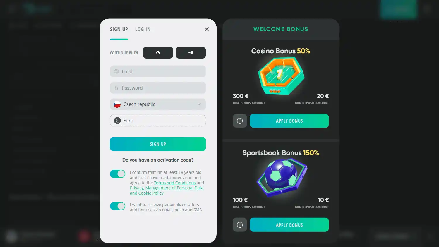 Drip Casino screenshot 1