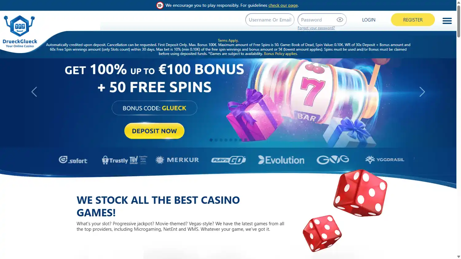 DrueckGlueck Casino screenshot 1