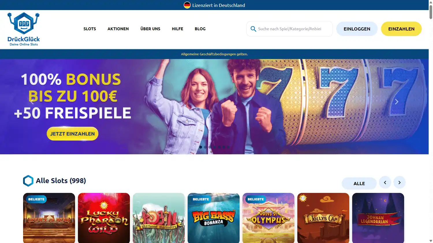 DrueckGlueck Casino DE screenshot 1