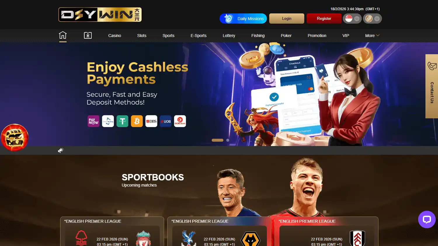 DSYWIN Casino screenshot 1