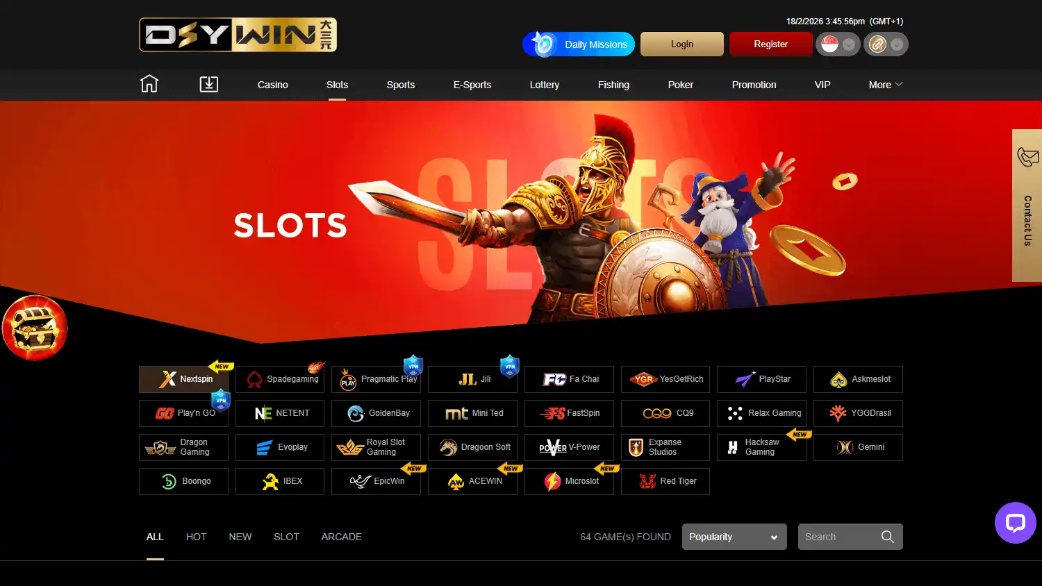 DSYWIN Casino screenshot 2