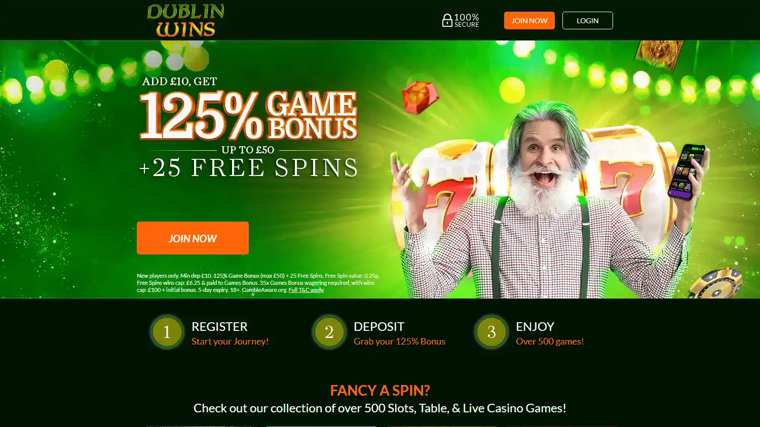 Dublin Wins Casino screenshot 1