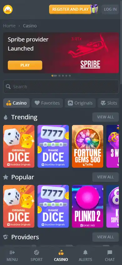 DuckDice Casino screenshot 5