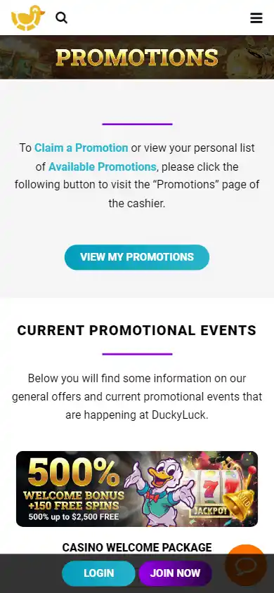 DuckyLuck Casino screenshot 6