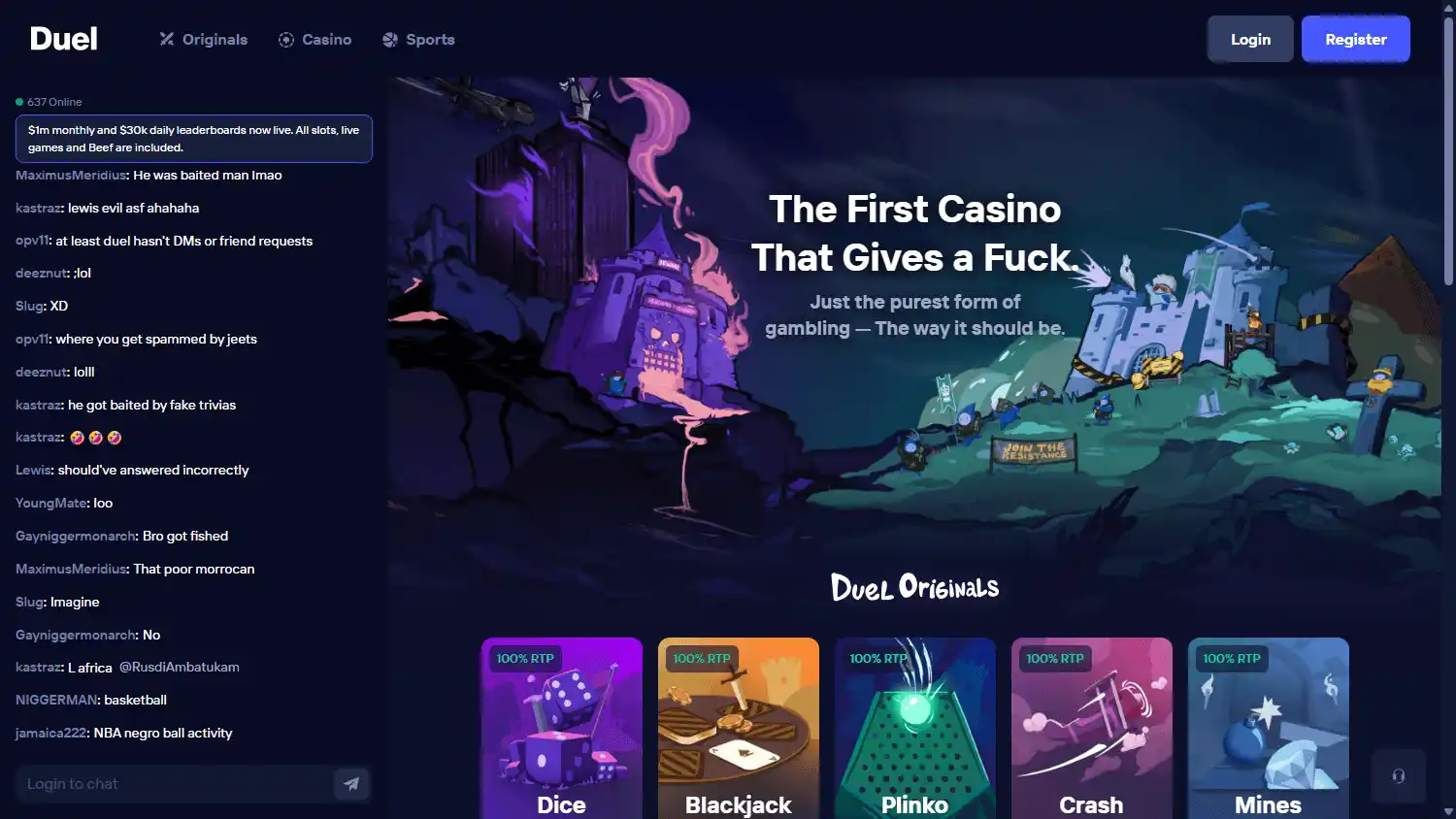 Duel.com Casino screenshot 1