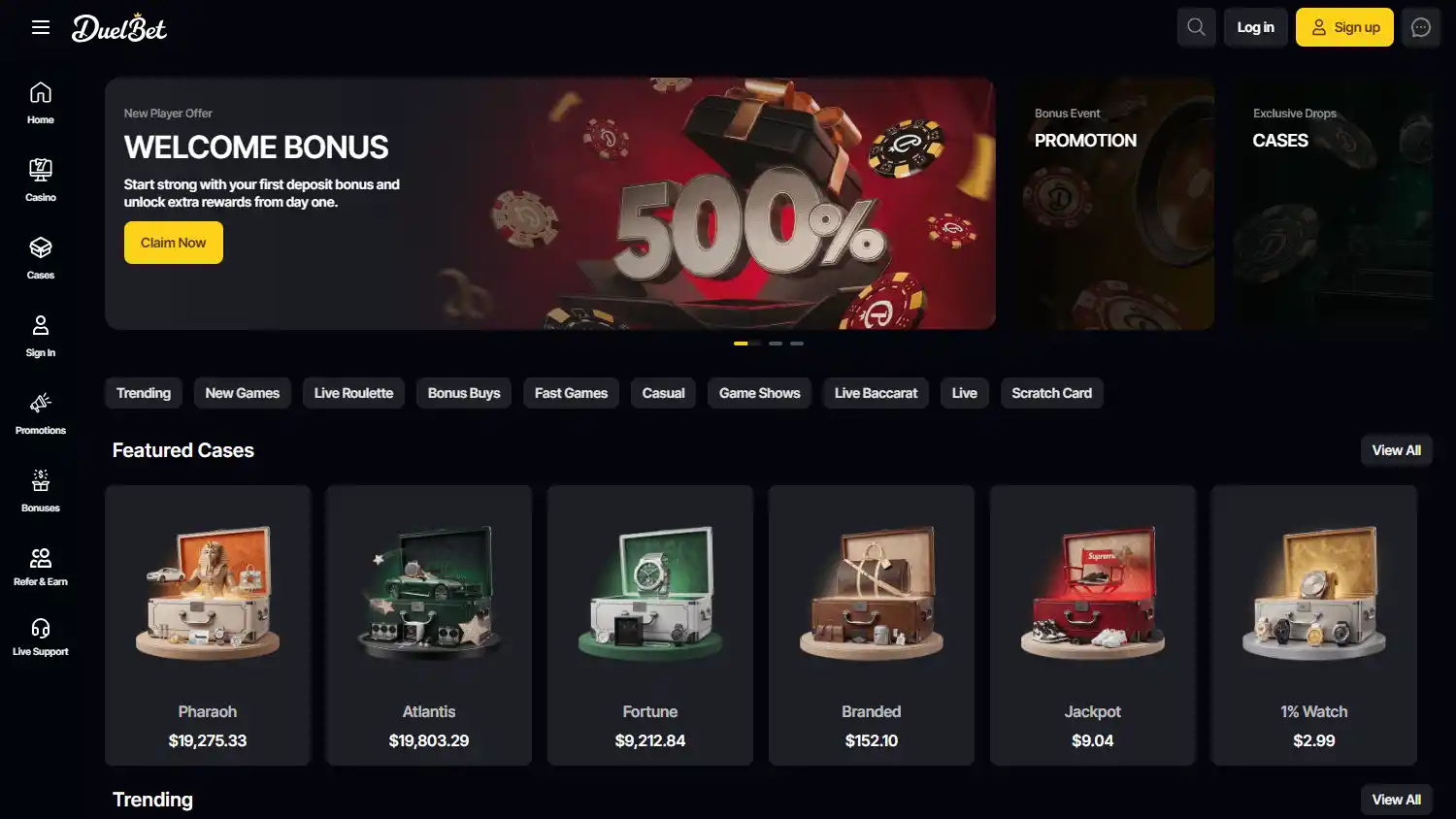 DuelBet Casino screenshot 1