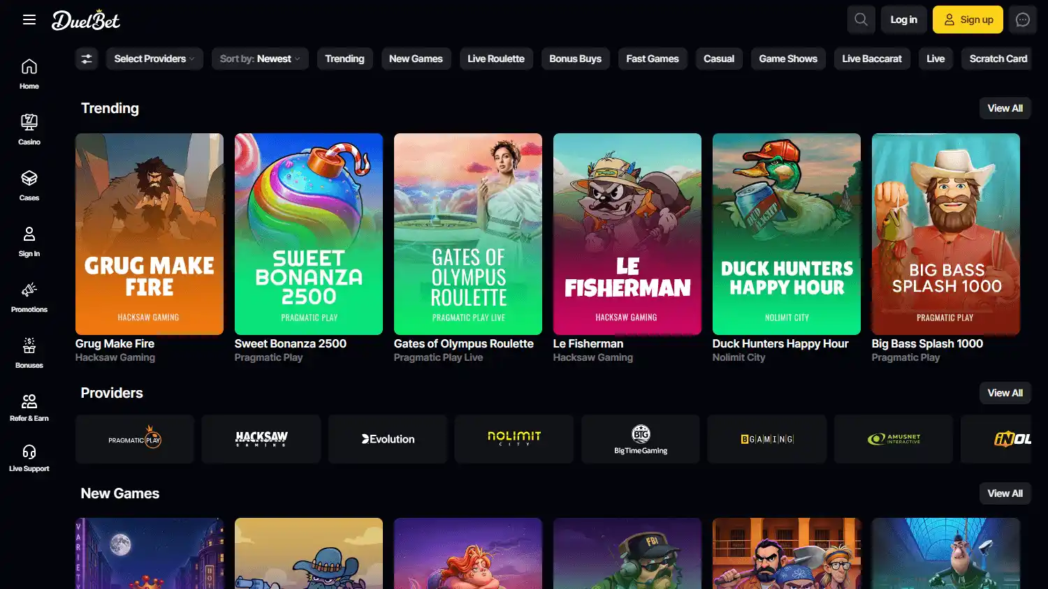 DuelBet Casino screenshot 2