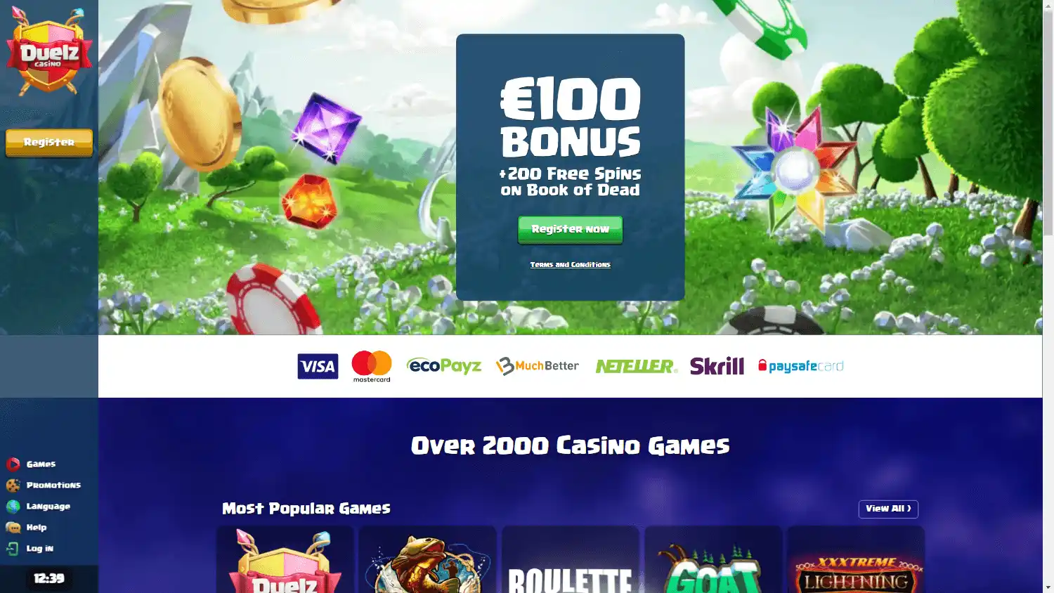 Duelz Casino screenshot 1