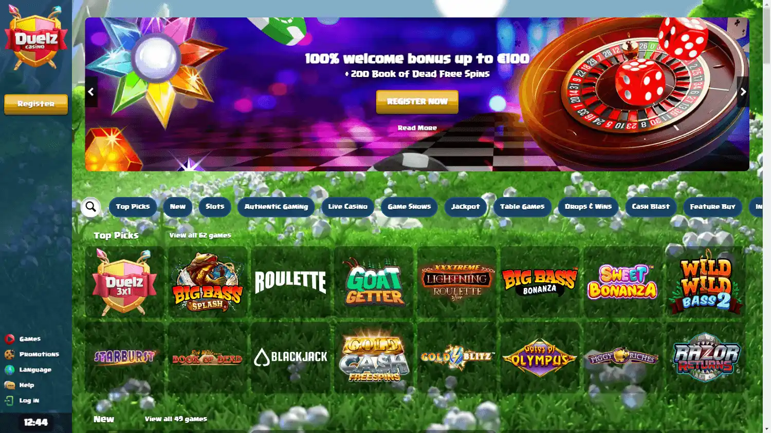 Duelz Casino screenshot 2