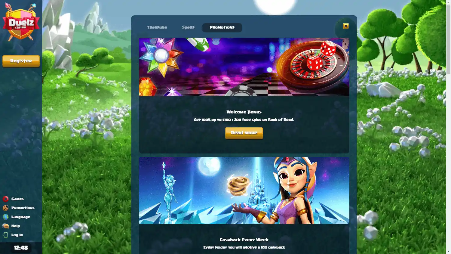 Duelz Casino screenshot 3