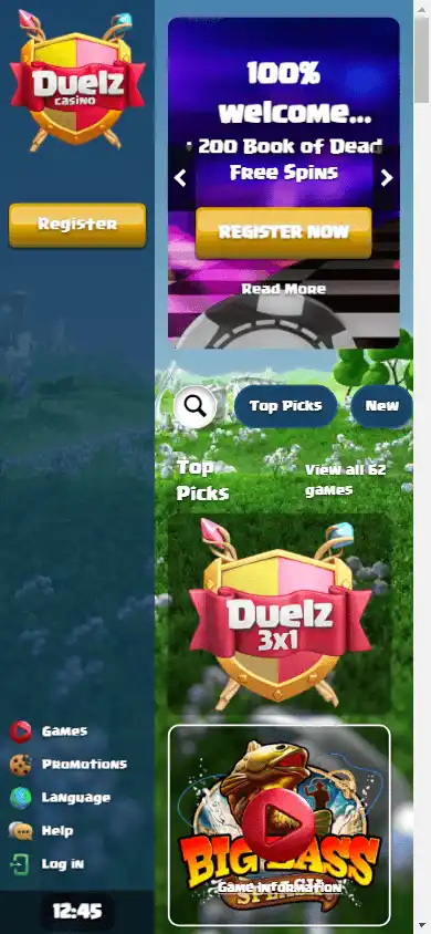 Duelz Casino screenshot 5
