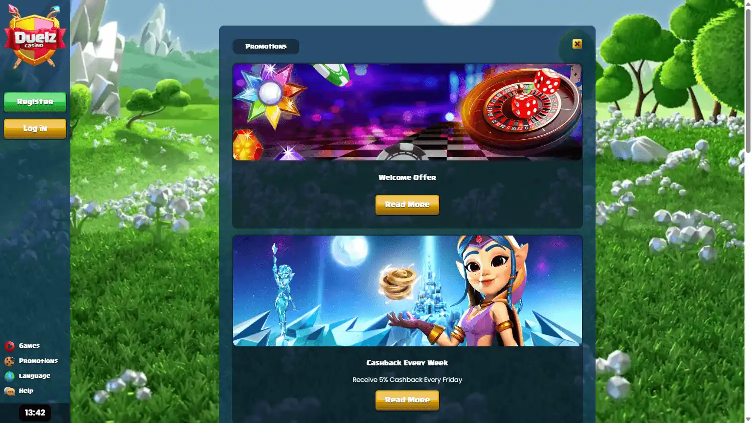 Duelz Casino UK screenshot 3