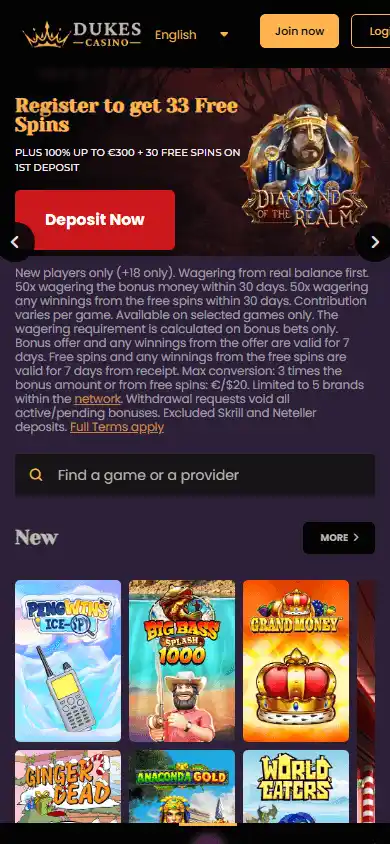 Dukes Casino screenshot 4